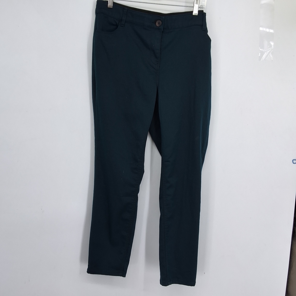 Dark Green Slim Fit Pants